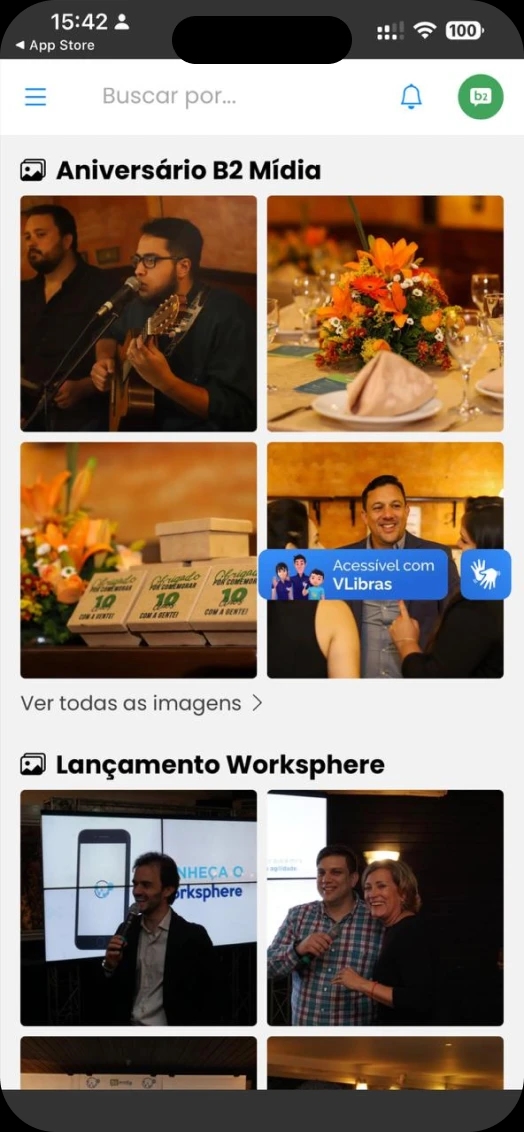 Galeria de fotos e vídeos da empresa