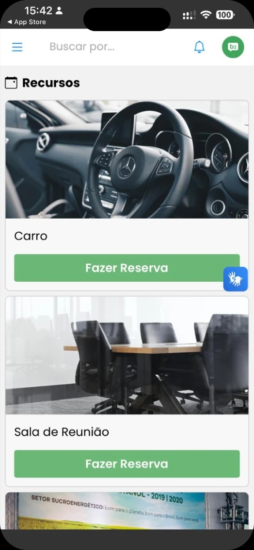 Central de recursos e materiais